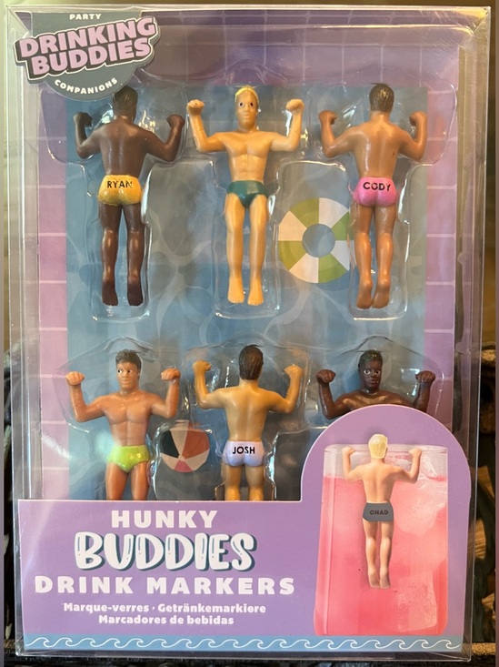 Other - Hunky Buddies Drink Markers – Multicolor